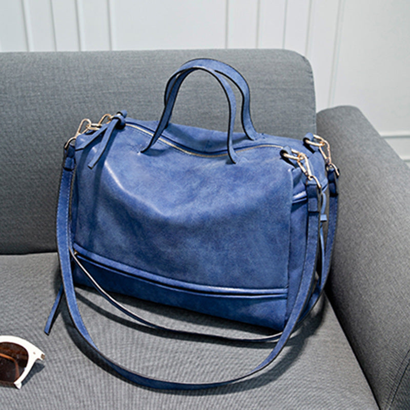 female fashion handbags retro matte leather bag