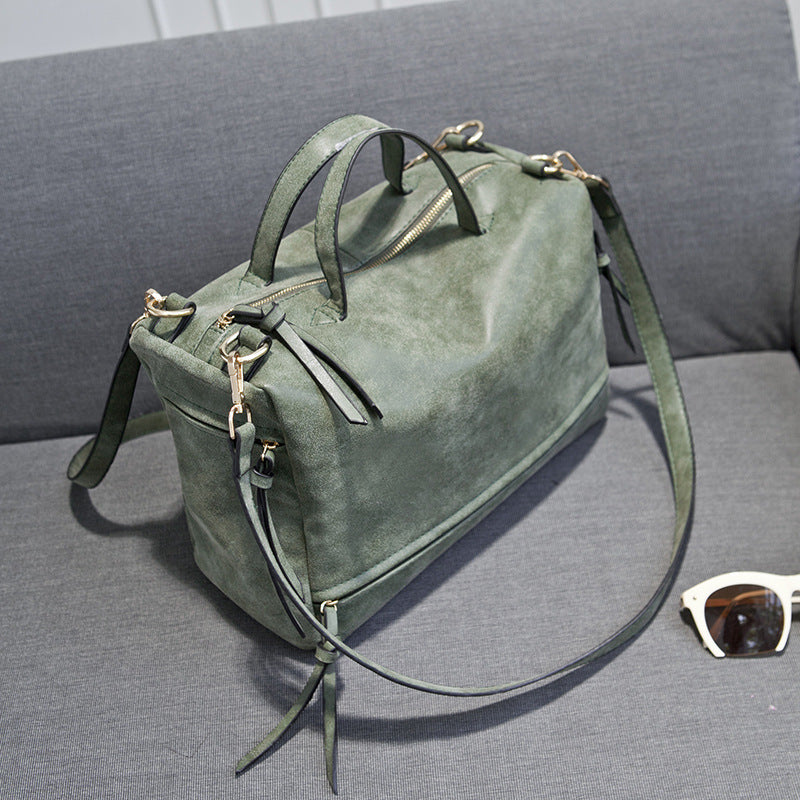female fashion handbags retro matte leather bag