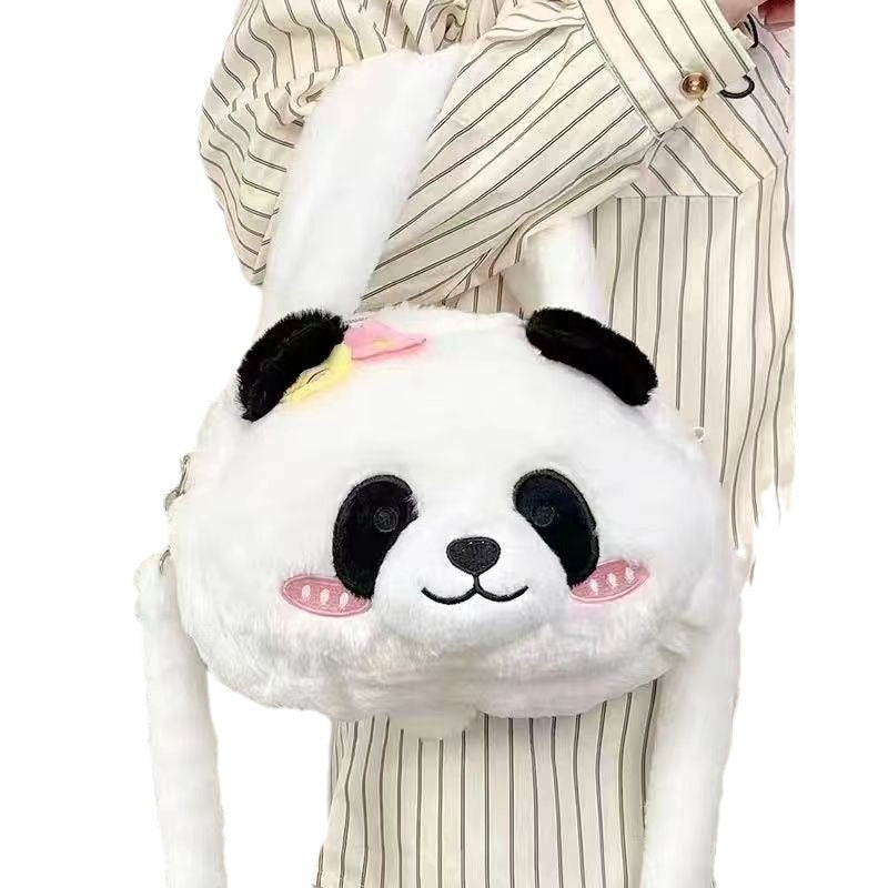 Cute Panda Crossbody Plush Bag Doll Shoulder Bag