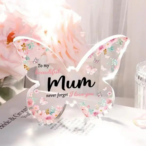 Gifts For Mom. Grandma, Aunt or Nana DIY Unique Mom Gift Ideas Butterfly-Shaped Acrylic Keepsake Gifts For Mothers Day