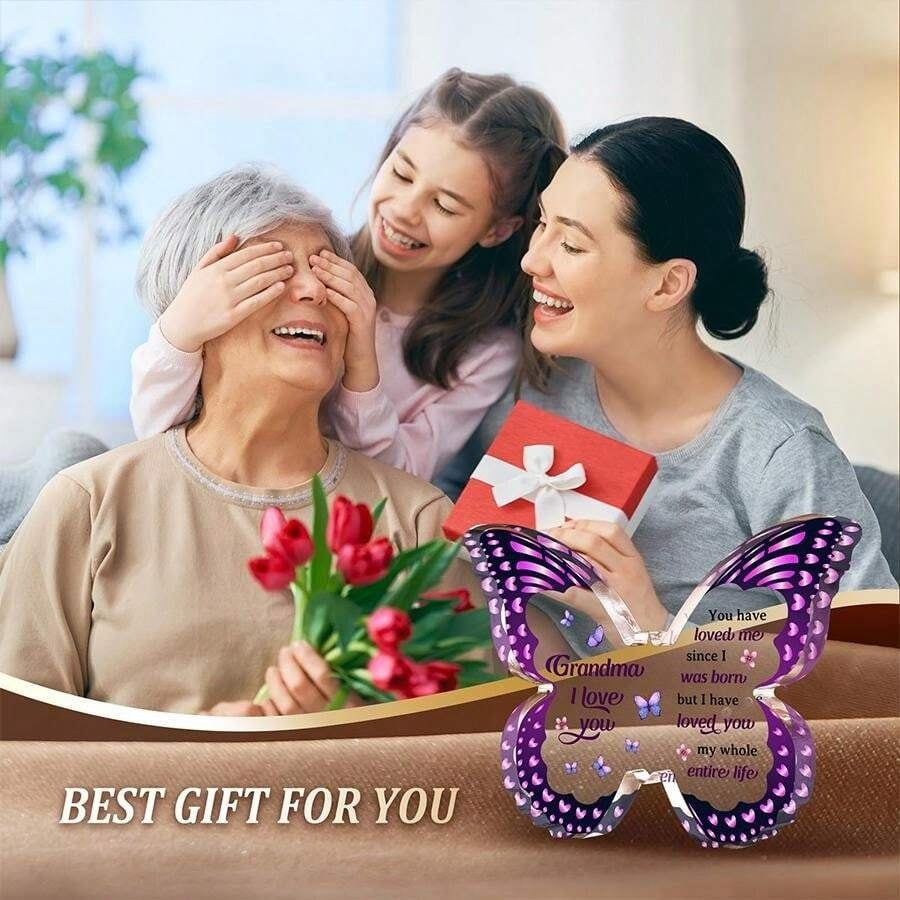 Gifts For Mom. Grandma, Aunt or Nana DIY Unique Mom Gift Ideas Butterfly-Shaped Acrylic Keepsake Gifts For Mothers Day