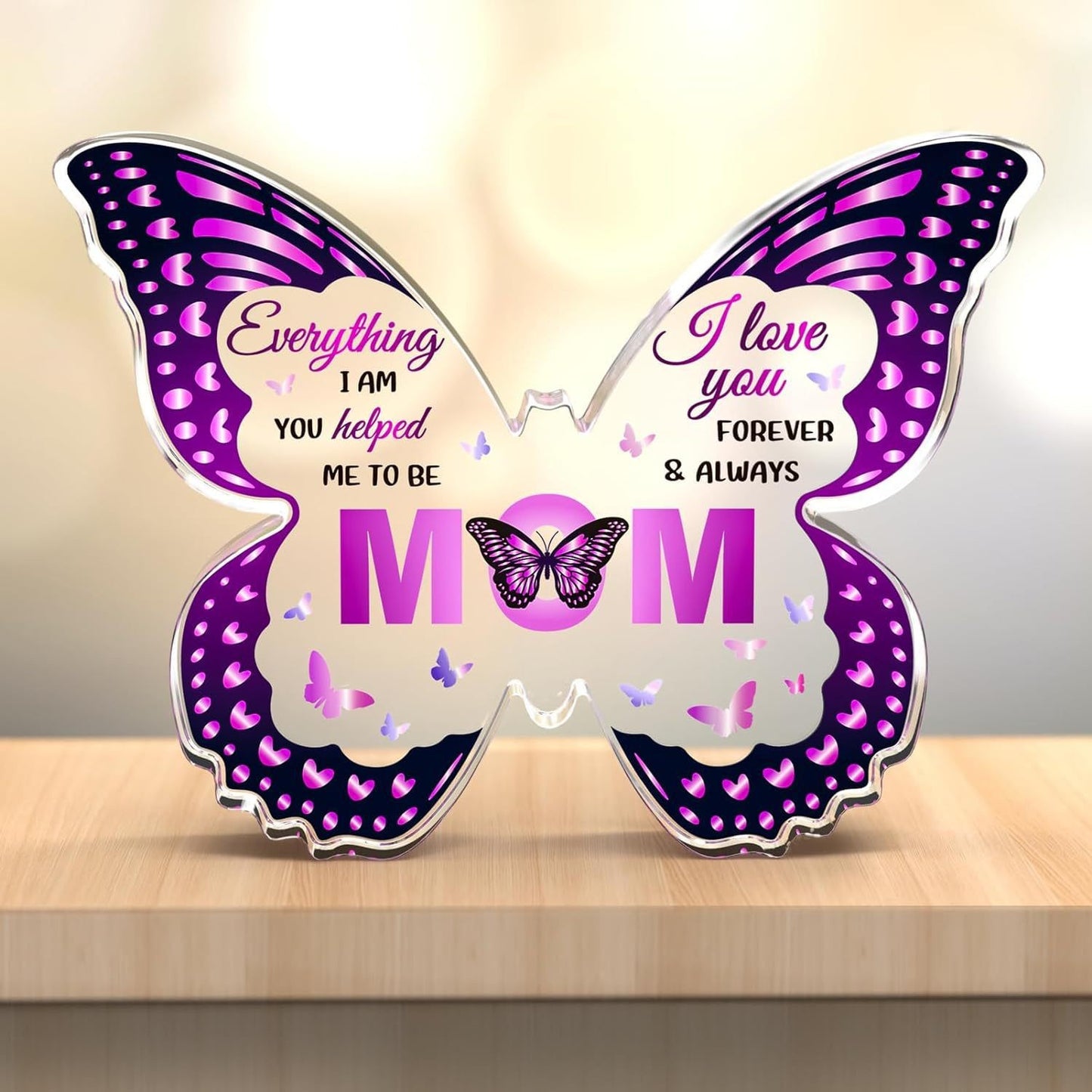 Gifts For Mom. Grandma, Aunt or Nana DIY Unique Mom Gift Ideas Butterfly-Shaped Acrylic Keepsake Gifts For Mothers Day