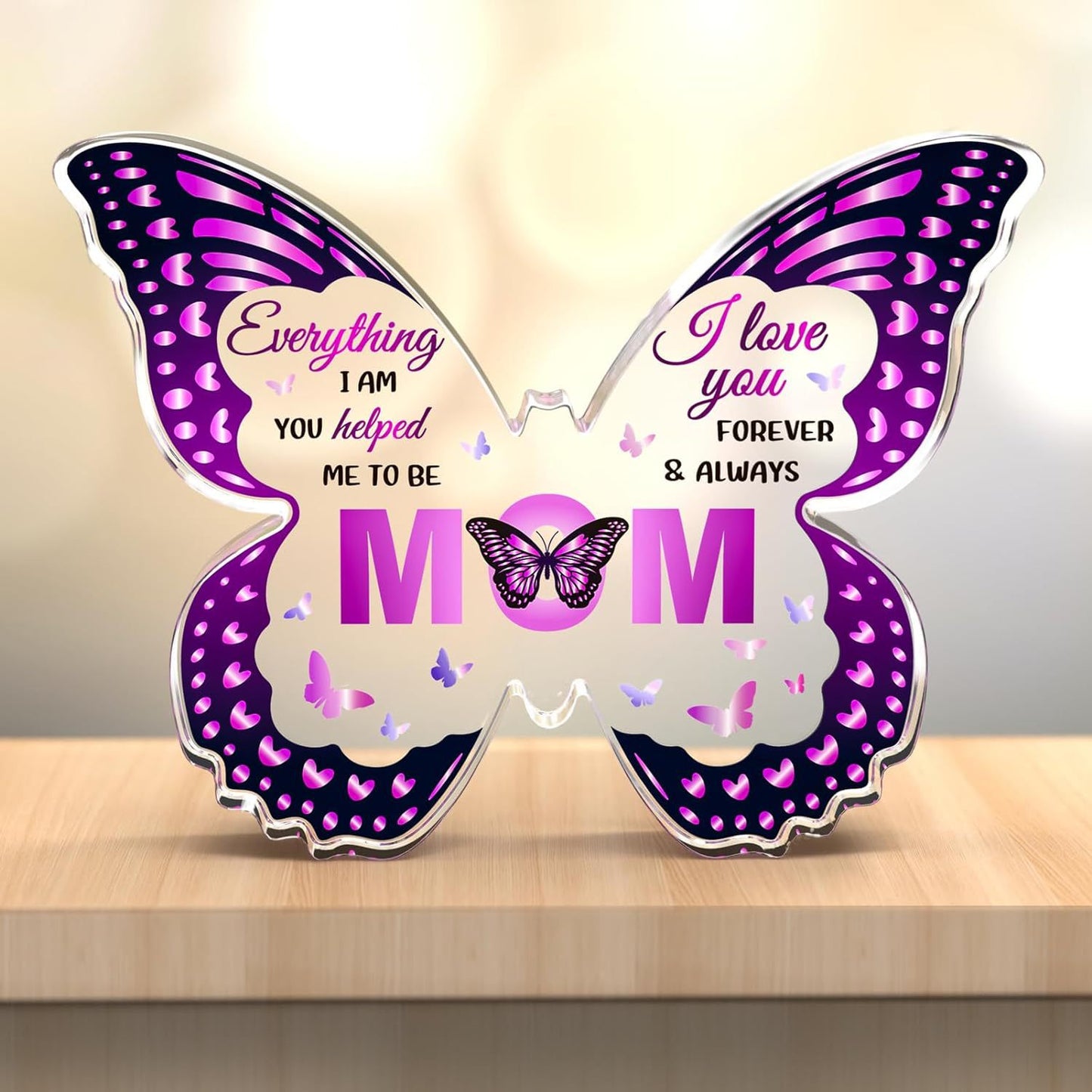 Gifts For Mom. Grandma, Aunt or Nana DIY Unique Mom Gift Ideas Butterfly-Shaped Acrylic Keepsake Gifts For Mothers Day
