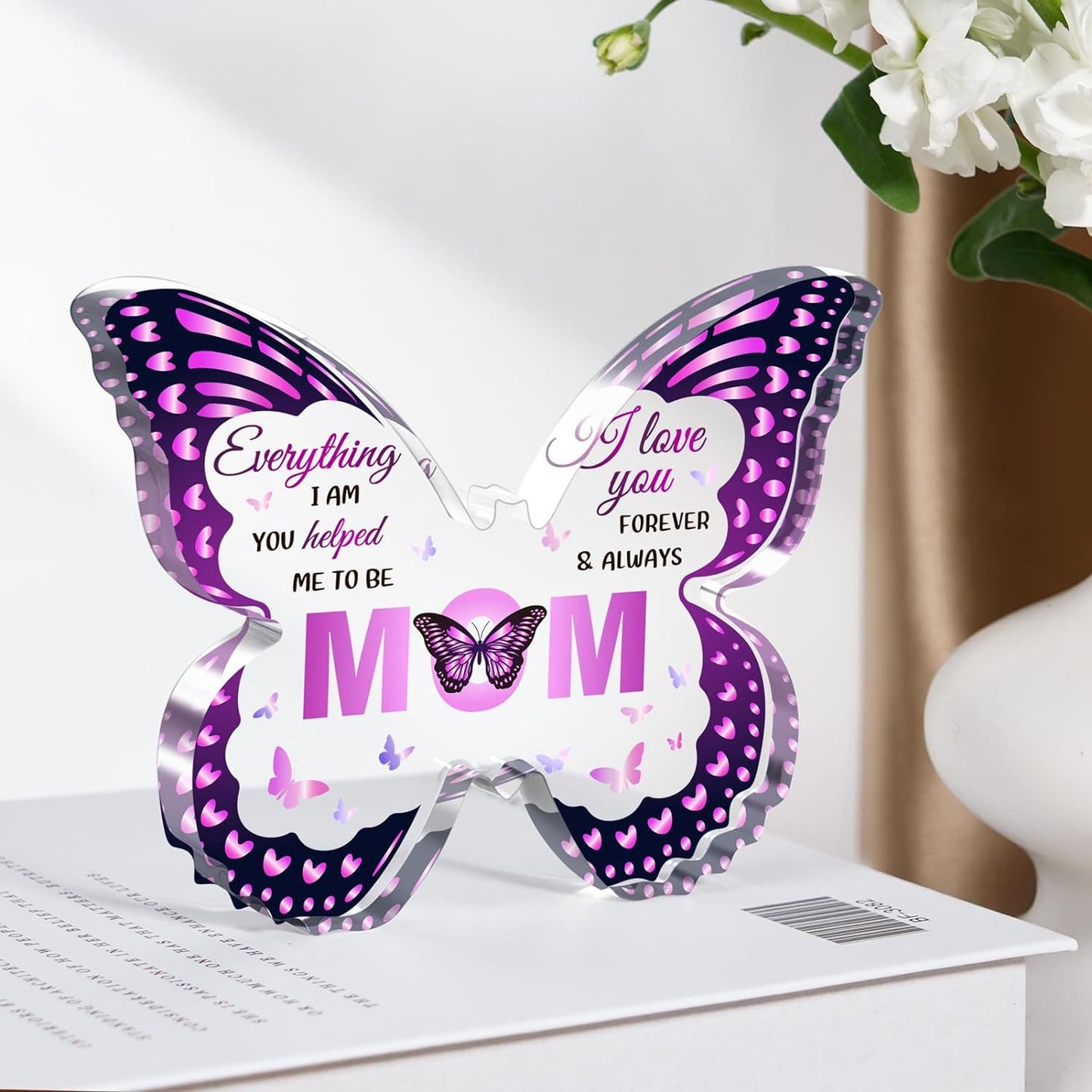 Gifts For Mom. Grandma, Aunt or Nana DIY Unique Mom Gift Ideas Butterfly-Shaped Acrylic Keepsake Gifts For Mothers Day