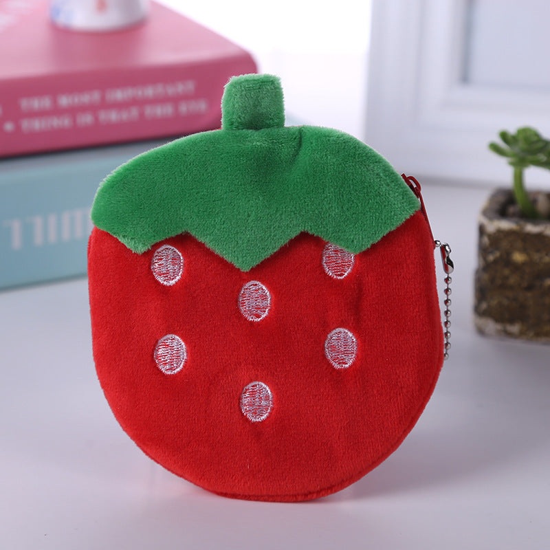 Watermelon Orange Pineapple Fruit Phone Bag Cartoon Plush