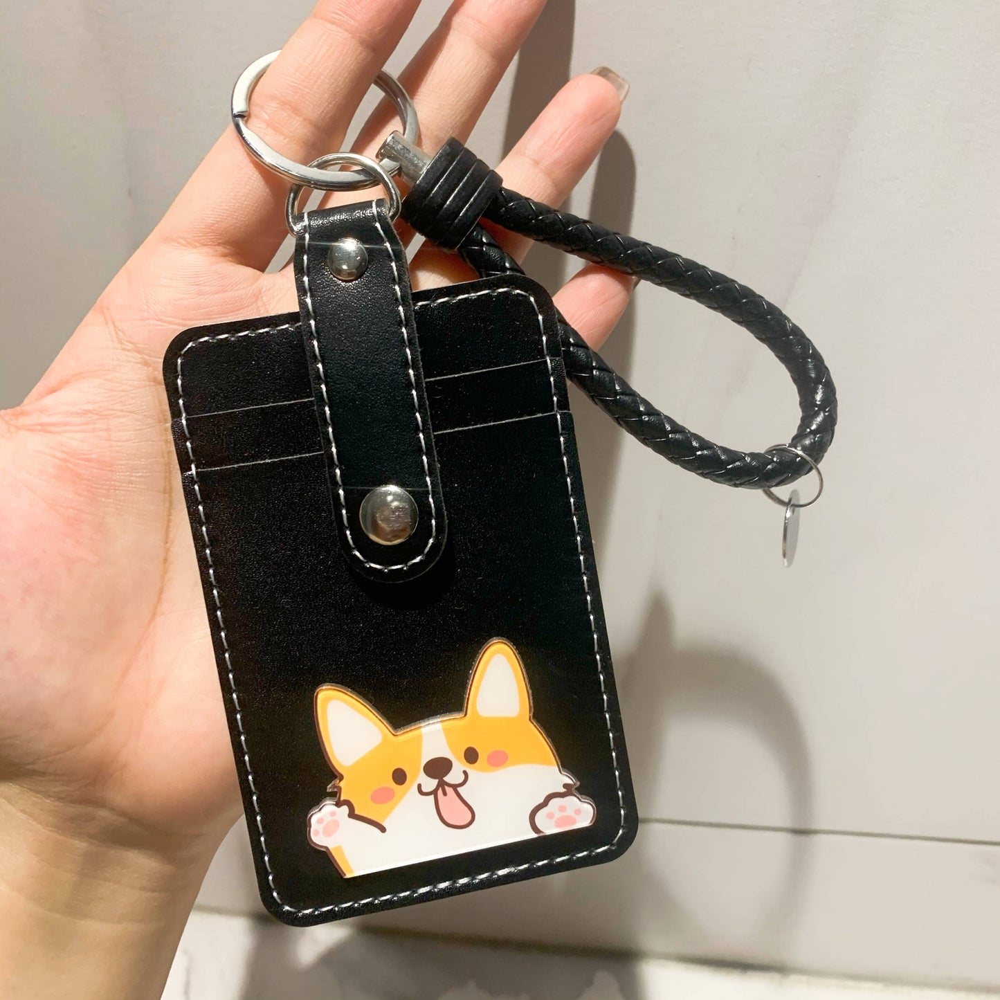 Cute corgi card bag