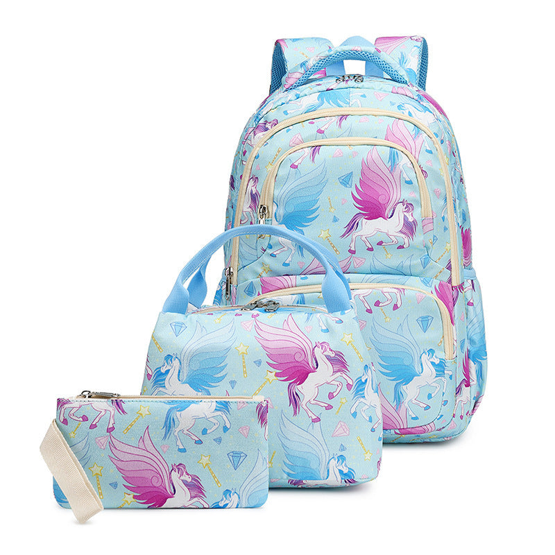 Cartoon Cute Children's Backpack Three-piece Set