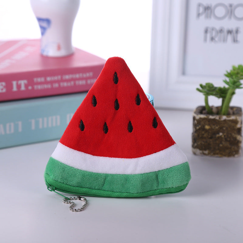 Watermelon Orange Pineapple Fruit Phone Bag Cartoon Plush