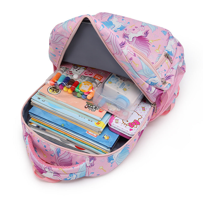 Cartoon Cute Children's Backpack Three-piece Set